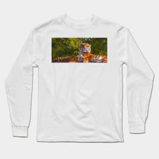 Sumatran Tiger and cub Long Sleeve T-Shirt